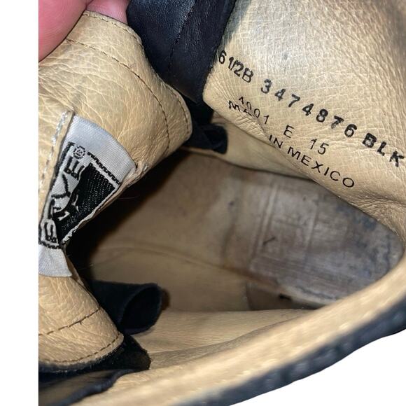 FRYE Tyler Double Zip Leather Combat Moto Laced Ankle Boots   Size: 6.5 B - Picture 8 of 8